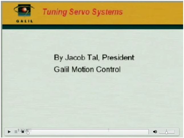 Tuning Servo Systems for Optimum Performance Part 1